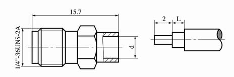 SMA series Connectors Product Outline Dimensions