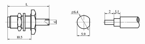 SMA series Connectors Product Outline Dimensions