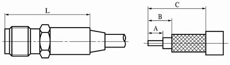 SMA series Connectors Product Outline Dimensions