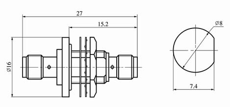 SMA series Connectors Product Outline Dimensions