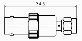 SMA series Connectors Product Outline Dimensions