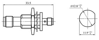 SMA series Connectors Product Outline Dimensions