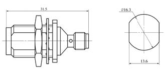 SMA series Connectors Product Outline Dimensions