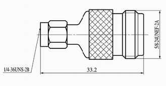 SMA series Connectors Product Outline Dimensions