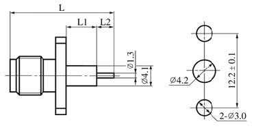 SMA series Connectors Product Outline Dimensions