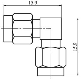 SMA series Connectors Product Outline Dimensions