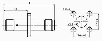 SMA series Connectors Product Outline Dimensions