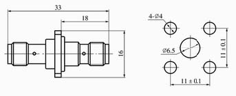 SMA series Connectors Product Outline Dimensions