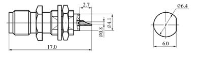 SMA series Connectors Product Outline Dimensions