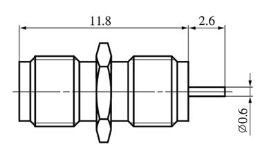 SMA series Connectors Product Outline Dimensions