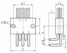 J45-5 series Connectors Plug