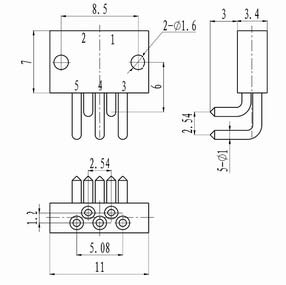 J45-5 series Connectors Receptacle