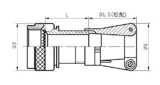 GJB599 Series (MIL-C-38999) Ⅲ circular fire-proof electrical connectors class K and S  Connectors Terminal Accessories