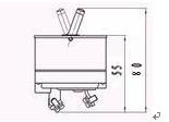 ZKC Automatic Protective Switch series Relays Product Outline Dimensions