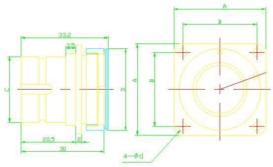 Y3B Series  Connectors Product Outline Dimensions