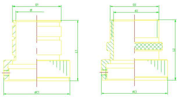 Y3B Series  Connectors Product Outline Dimensions