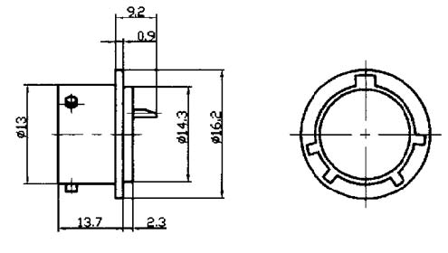 Y11 series  Connectors Outline Mounting Dimensions