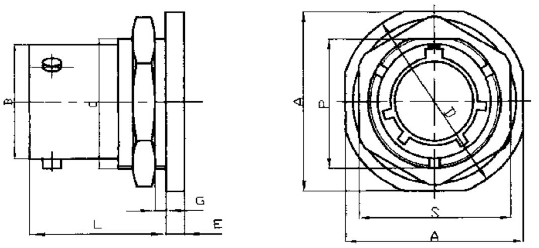 Y11 series  Connectors Outline Mounting Dimensions