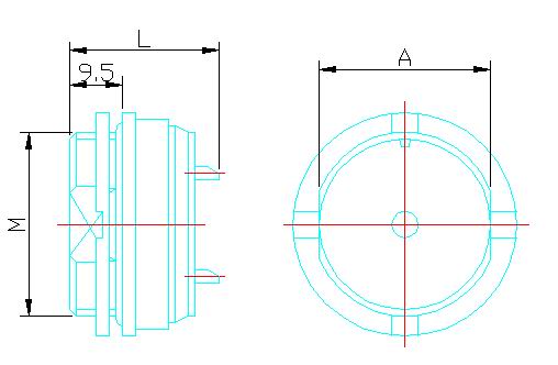 Y16 Series  Connectors Outline Mounting Dimensions