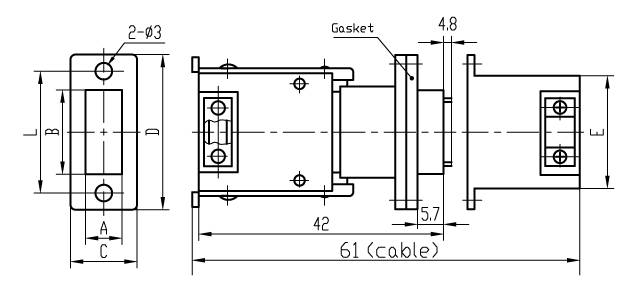 J14H series Connectors Product Outline Dimensions