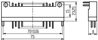 J25 series Connectors Product Outline Dimensions