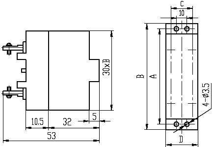 J28,J28A,J28C,J28D series Connectors Product Outline Dimensions