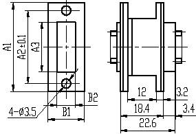 J36B series Connectors Product Outline Dimensions