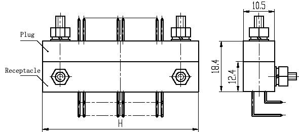 J41,J41B series Connectors Product Outline Dimensions