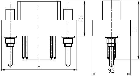 J41,J41B series Connectors Product Outline Dimensions