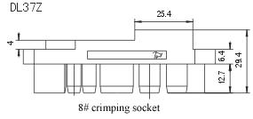 DL37Z/T&DL37Z-01/T-01 series Connectors Product Outline Dimensions