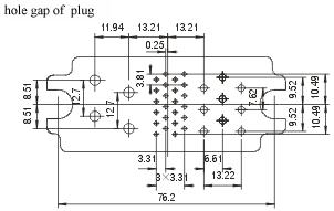 DL37Z-20/T-20&DL37Z-21/T-21 series Connectors Product Outline Dimensions