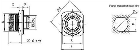 MIL-DTL-38999 series III circular electrical connector  series Connectors Product Outline Dimensions