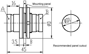 Y27 series Connectors Product Outline Dimensions