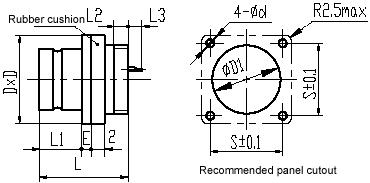 Y27 series Connectors Product Outline Dimensions