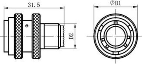 MIL-DTL-38999 SERIESⅠCIRCULAR ELECTRICAL CONNECTOR series Connectors Product Outline Dimensions