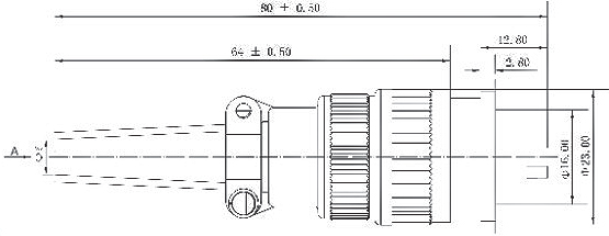 X16  series Connectors Product Outline Dimensions
