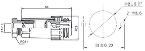 C16 series Connectors Product Outline Dimensions