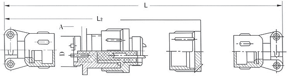 X22  series Connectors Product Outline Dimensions