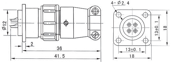 X30 series Connectors Product Outline Dimensions