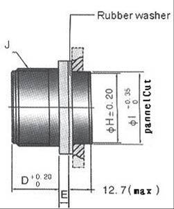 MIL-C-5015 series Connectors Product Outline Dimensions