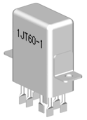 1JT60-1 Magnetism Keep and hermetical relay series Relays Product solid picture