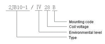 2JB10-1  Magnetism Keep and hermetical relay series Relays how to order