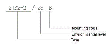 2JB2-2  High power and hermetical relays series Relays how to order