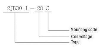 2JB30-1  Magnetism Keep and hermetical relay series Relays how to order