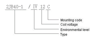 2JB40-1  Magnetism Keep and hermetical relay series Relays how to order