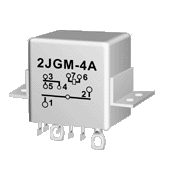 2JGM-4A  Magnetism Keep and hermetical relay series Relays Product solid picture