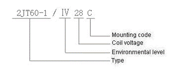 2JT60-1  Ultraminiature and hermetically sealed relays series Relays how to order