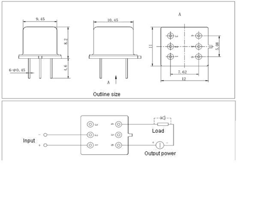 1JG1-1-1A  Magnetism Keep and hermetical relay series Relays Product Outline Dimensions