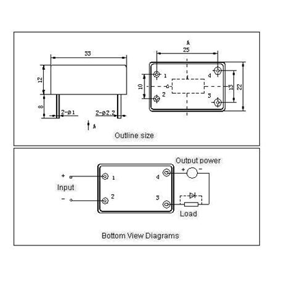 1JG15-1-15A Magnetism Keep and hermetical relay series Relays Product Outline Dimensions