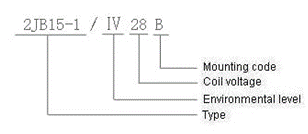 2JB15-1   hermetical Electromagnetism relay series Relays how to order